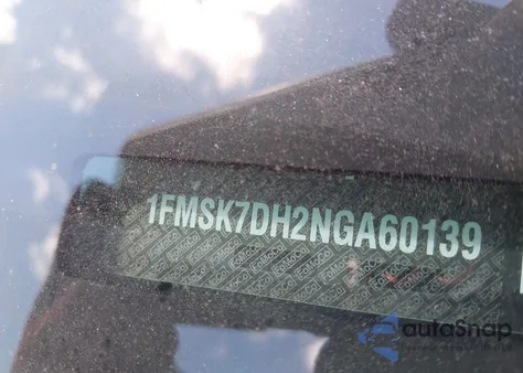 2022 Ford Explorer Xlt from USA, damaged, VIN 1FMSK7DH2NGA60139